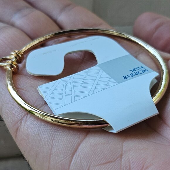 14th & union Girls Bracelet Gold Tone Fashion Wrist Band Bangle Jewelry New - Picture 5 of 11